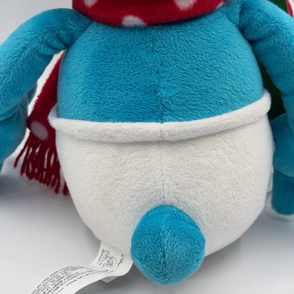 The Smurfs With Finger Pals Holiday Smurf Plush with Santa Hat 2010